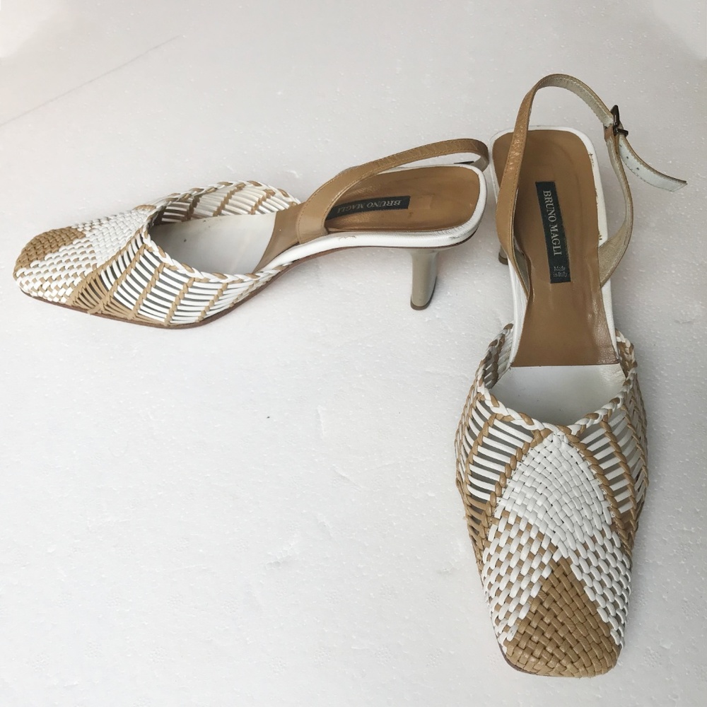 Bruno Magli Plaited Slingbacks